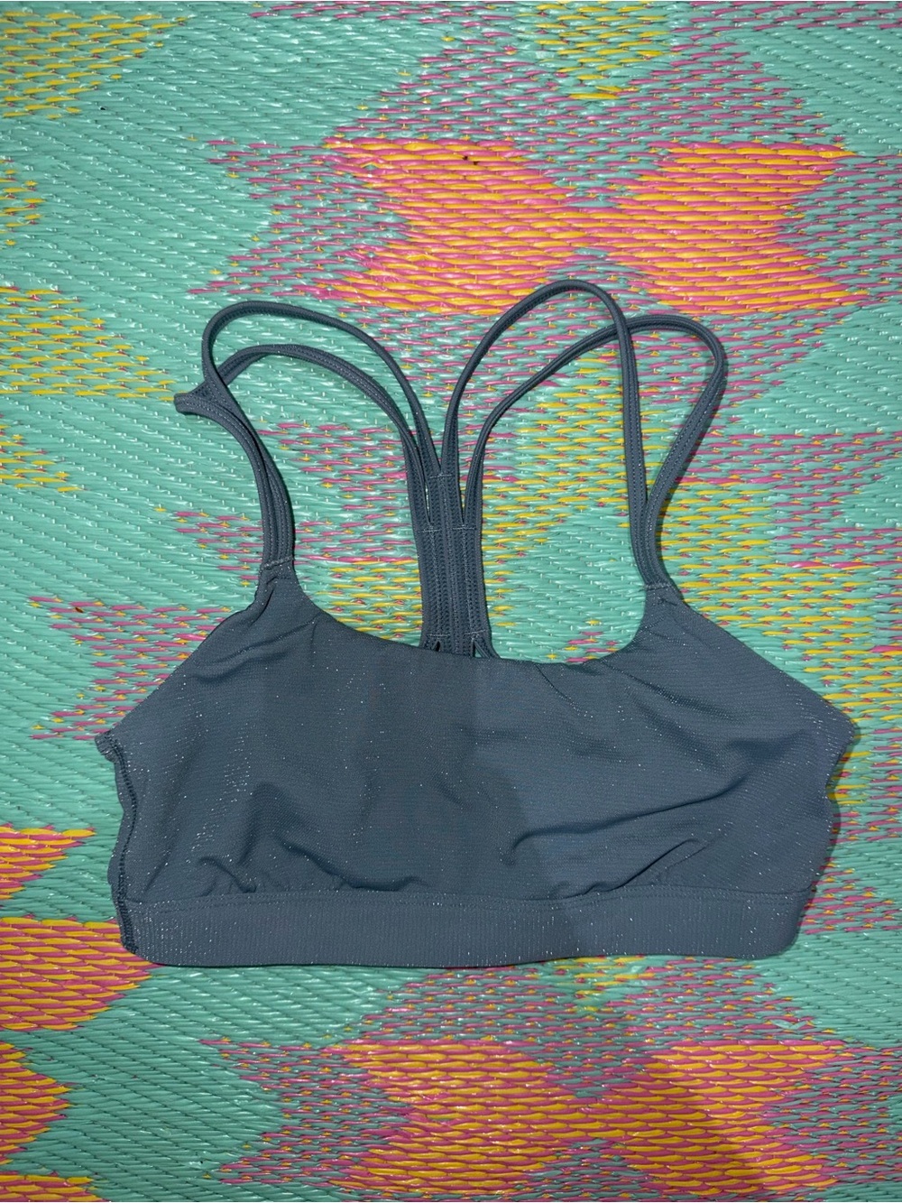 all in motion Dark Teal Strappy Sports Bra